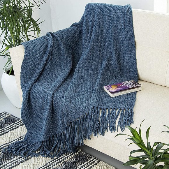 Bedding Luxury Woven Throw Blanket Peach Throw Woven Blanket Maroon